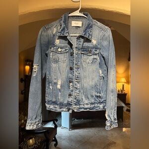 KanCan Los Angeles Distressed Denim Jacket